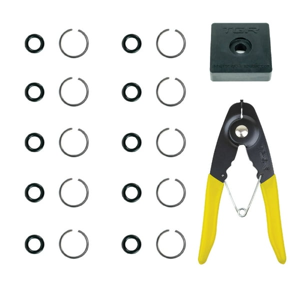 3/8" Impact Wrench Socket Retainer Retaining Ring with O-Ring Mac IR - 10 Sets. Anvil Retaining Ring Install Tool Included