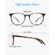 thumbnail image 5 of Gafas que bloquean la luz azul ANRRI con montura ligera, 5 of 6