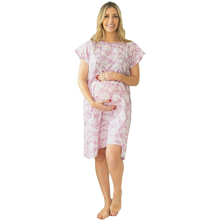 Maternity Labor Nursing Delivery Hospital Gown / by Baby Be Mine / Hospital  Bag Must Have / Post C-section Friendly / Morgan 
