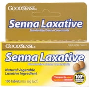 Senna laxative tablet (100 count) part no. pld00186 (24/case)