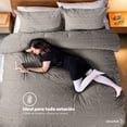 thumbnail image 4 of Juego de Funda para Edredon Duvet Dreamlab, Tamaño King Size, Color Arena, 3 Piezas, 4 of 9