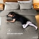 thumbnail image 4 of Juego de Funda para Edredon Duvet Dreamlab, Tamaño King Size, Color Arena, 3 Piezas, 4 of 9