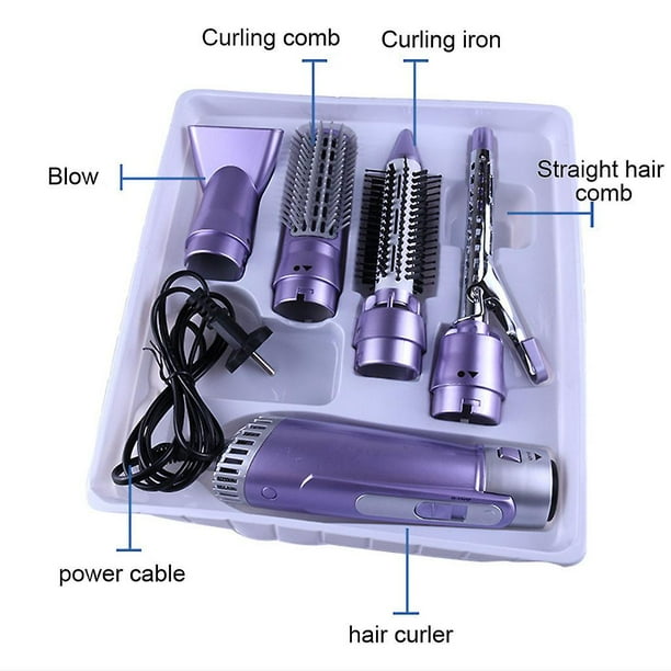 4 In 1 Multifunction Hair Dryer Curler Straightener Comb Brush Styling Tools Walmart