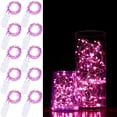 thumbnail image 1 of ZOELNIC 10 Pack Battery Operated Fairy Light - 6.6ft 20LEDs Fairy String Lights Waterproof Copper Wire Starry Lights for DIY Mason Jar Wedding Party Christmas Decor, Pink, 1 of 10