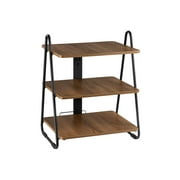 MPM 3 Tiers Industrial Style Storage Rack with Cable Management, Equipment Shelf, AV Media Shelf, Audio Stand, for Ampli