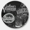 thumbnail image 1 of Designart « Ensemble Barbier » Horloge Murale Moderne, 1 of 6