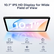 DOOGEE Tab A9 Pro 10 inch Tablet, 20GB+128GB/2TB Expand,Quad Core,6580mAh Battery,5G WiFi,BT5.0,Dual Speakers,Dual Camera,Face Unlock Android 15