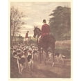 thumbnail image 2 of Douglas, Edward A.S. 12x14 White Modern Wood Framed Museum Art Print Titled - Evening - Returning to the Kennels, 2 of 4