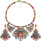 thumbnail image 1 of 1 Set of Fashion Jewelry Set Bib Necklace and Earrings National Style Bohemian Jewelry (Random Pattern), 1 of 2