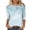 Multicolor 4, variant on Ladies Tops and Blouses,3/4 Sleeve Tops for Women Crew Neck Outfits Print Blouses Business Work T Shirts Classic Basic Tees Casual Tunic