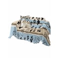 thumbnail image 2 of Blue Dog Paw Print Couch Cover for 2 Cushion Couch, Vintage Farmhouse Rustic Wooden Grain Washable Love Seat Sofa Covers Slipcover, Throw Sofa Covers for Pets, Furniture Protector 71"x102", 2 of 9
