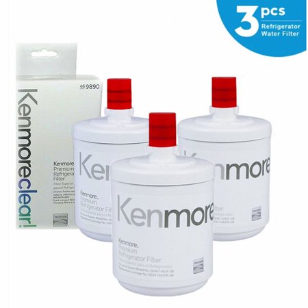 

9890 Refrigerator Water Filter Replacement Compatible with Water 9890 09890 46-9890-3 Pack