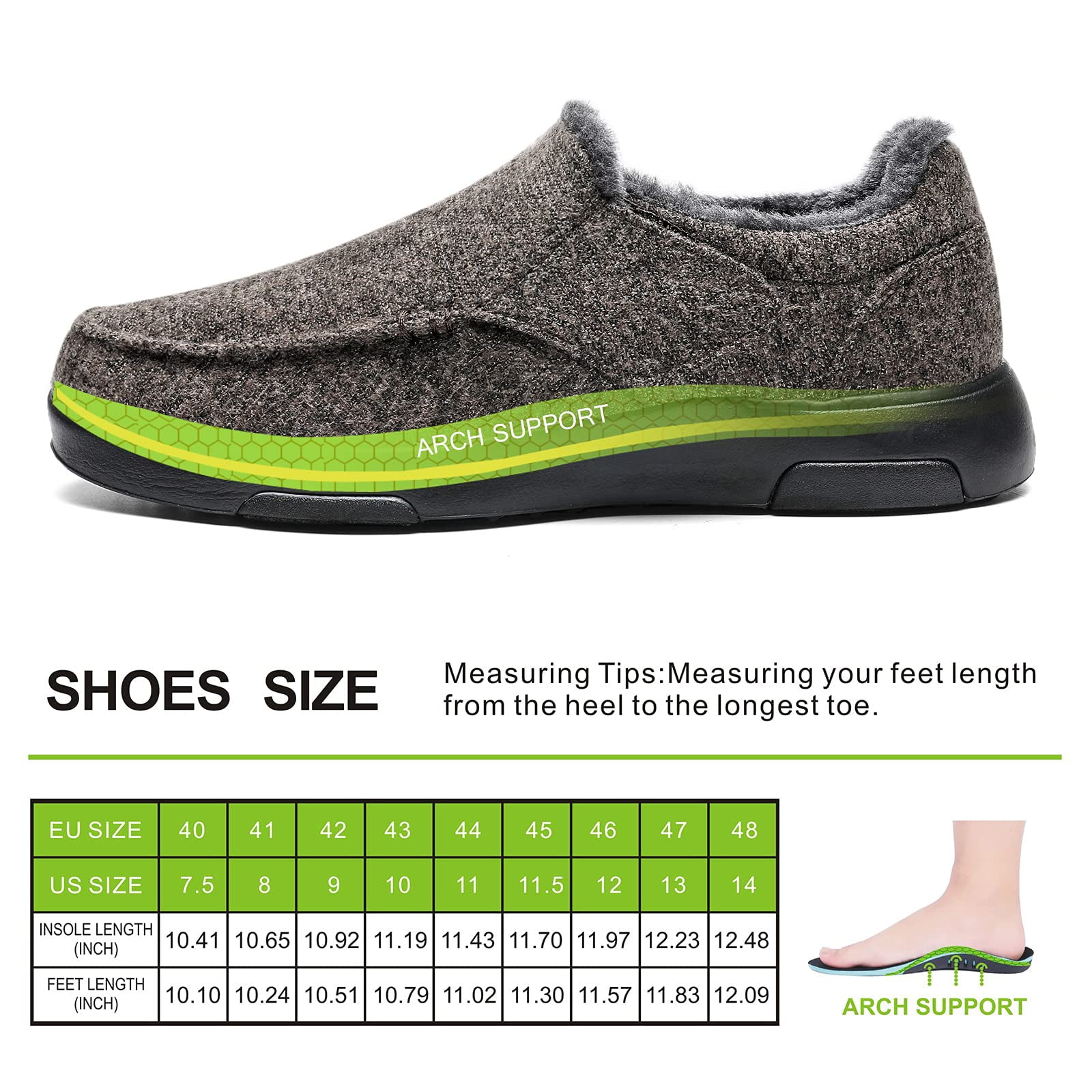 ? OrthoComfort Men\'s Orthopedic Slipper Mule Shoes 11.5 Amazon.com | OrthoComfoot Men main image 4