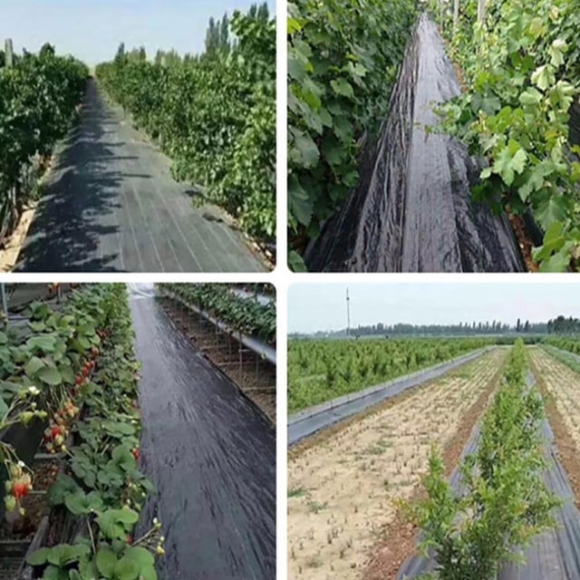 Tela para cubrir el suelo, barrera contra malezas, tela para jardinería, barrera contra malezas, tela contra malezas, rendimiento comprobado