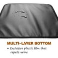 thumbnail image 4 of Diceymbol Double-Layer Litter Mat - 15.7x19.6" to 21.7x30.3" EVA Trapper Pad for Cat Litter Box, Black/Gray Options, 4 of 7
