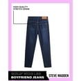 thumbnail image 6 of Steve Madden Girls' Jeans - Wide Leg Boyfriend Jeans - Casual High Waisted Stretch Denim (4-16), 6 of 7