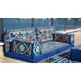 thumbnail image 2 of Royal Blue Couch Bed, Modular Sectional Sofa, Futon Mattress, Floor Cushions, Floor Seating Sofa, Sofa Diwan, Arabic Majlis, Sofa Sleeper, 2 of 5