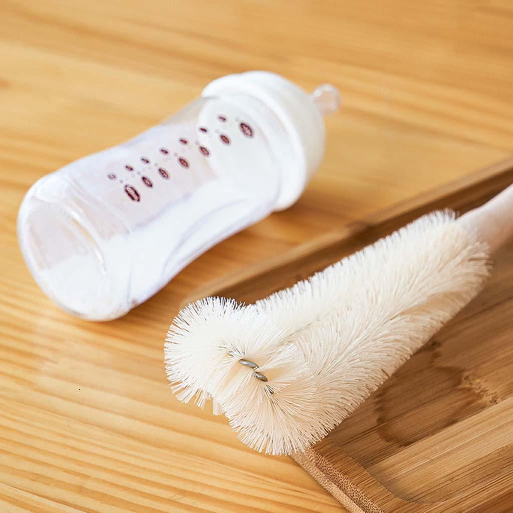 HannLk Wood Handle Cleaning Brush Coffee Tea Glass Cup Cleaner Gadgets Tool