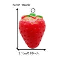 thumbnail image 4 of 30pcs Acrylic Fruit Charms Big Strawberry Pendant For Personality Decoration Bags Hats Shoes Accessories 21*20*30 mm, 4 of 4