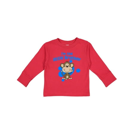 

Inktastic I m The Little Brother-monkey Gift Toddler Boy or Toddler Girl Long Sleeve T-Shirt
