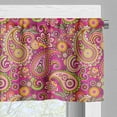 thumbnail image 5 of Ambesonne Paisley Valance & Curtain, Vivid Flowers and Dots, 55"x36", Multicolor, 5 of 6