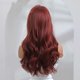 thumbnail image 5 of Peluca roja oscura Pelucas rojas oscuras para mujer Peluca sintética natural de pelo largo y liso en capas, color rojo vino, resistente al calor, 5 of 8