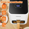 thumbnail image 4 of PRIJESSE Deime 4.2 qt Air Fryer, White - Digital LCD, 4 of 7