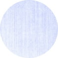 thumbnail image 1 of Ahgly Company Indoor Round Solid Blue Modern Area Rugs, 7' Round, 1 of 4