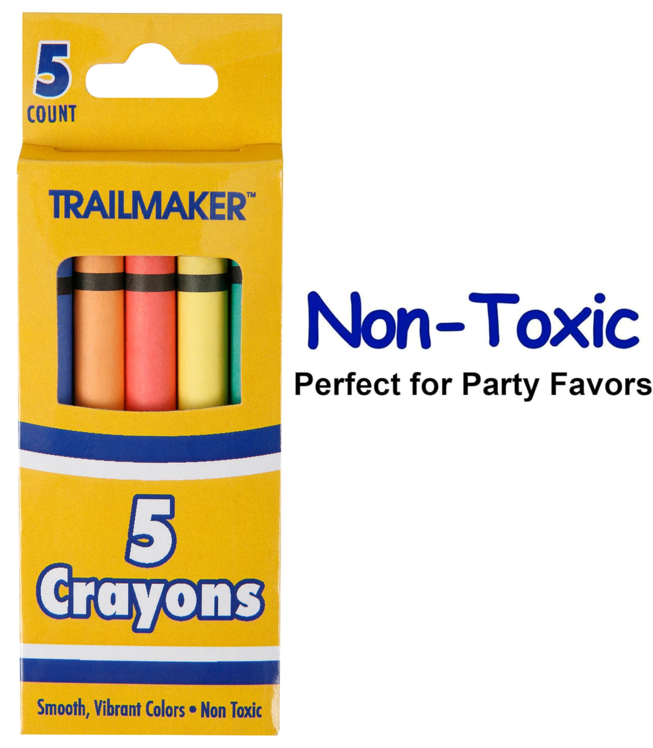 100 Pack of Crayons Containing 5 Crayons Per Box for Coloring - 500 Count Crayons Total