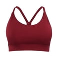 thumbnail image 5 of Sujetador deportivo con espalda en Y para mujer: sujetador de yoga con tirantes acolchados y sujeción media, copas extraíbles, nailon y spandex, tallas S-XL, 5 of 5