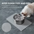 thumbnail image 6 of Cat Water Fountain , 3.2L/108OZ Stainless Steel Pet Water Dispenser Automatic Metal Dog Drinking Fountains Water Bowl with 3 Replacement Filters Ultra-Quiet Pump and Waterproof Food Mats, 6 of 7
