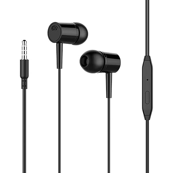 wonima11 Heavy Bass in-Ear Headphones, Universal Smart Music On-Ear Sports Headphones, No Delay Wired Earbuds