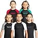 thumbnail image 3 of Elite Sports Rash Guards pour Garçons et Filles, Manches Courtes Compression BJJ Enfants et Jeunes Maillot Dermoprotecteur (Gris, Large), 3 of 4