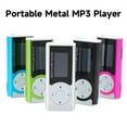 thumbnail image 3 of Lecteur de Musique MP3 Portable Mini en Métal MP3 Player avec Écran LCD Lumière LED Prend en Charge Carte Mémoire TF Format Audio MP3/WMA Rouge Rosé, 3 of 8