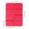 thumbnail image 2 of Toyvian Portable Foldable Red Seat Cushion Mat with Honeycomb Pattern for Outdoor Camping and Travel Comfort, 2 of 7