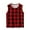 Red, variant on Lenpel Children's Tank Tops Unisex Boys Girls Plaid Sleeveless Crew Neck Printed T-Shirts Summer Casual Tees 3-15 Years