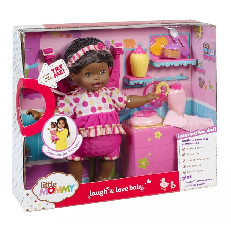 Little Mommy Laugh and Love African-American Doll - Walmart.com