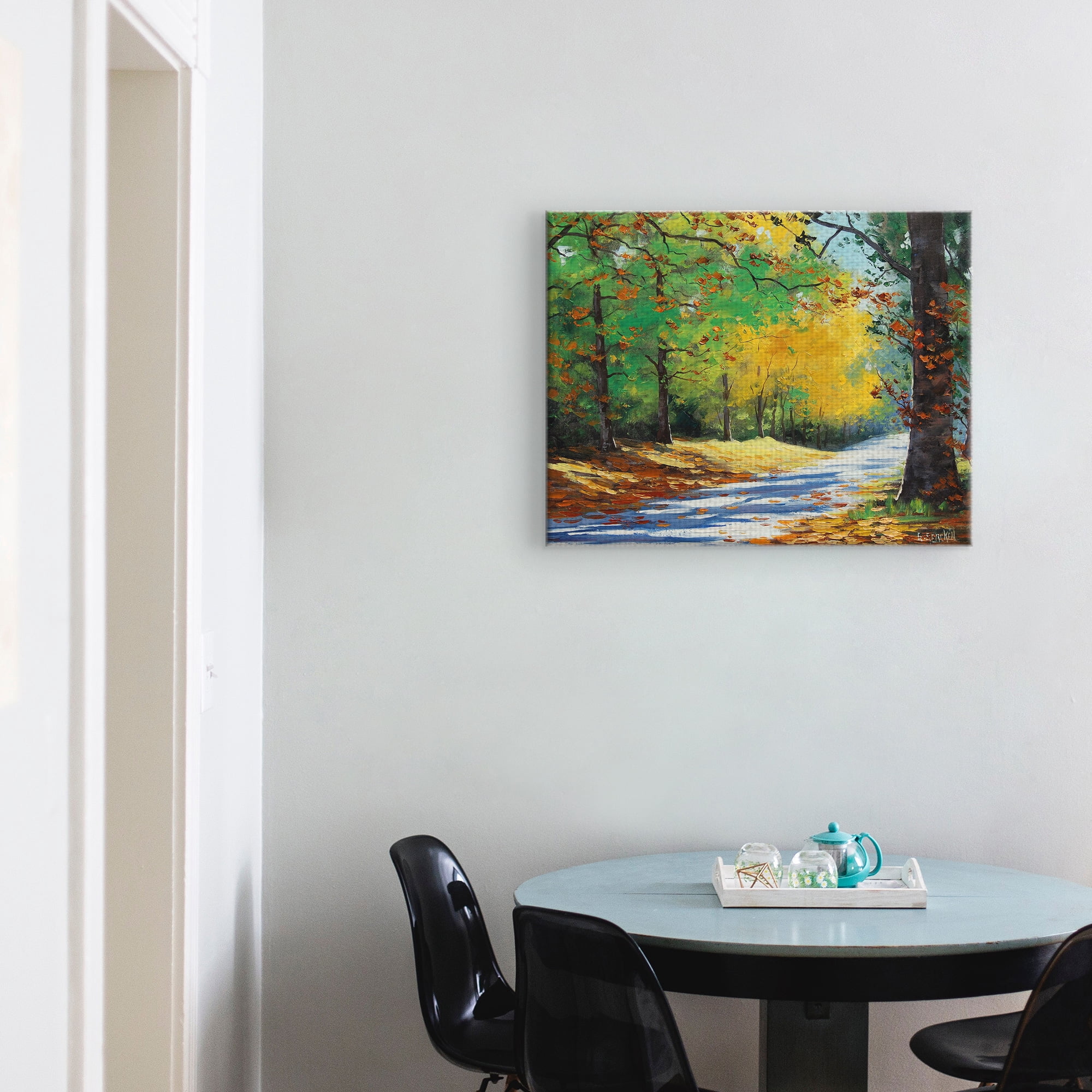 Masterpiece Art Gallery Vibrant Autumn Forest By Graham Gercken Canvas Art Print 22" x 28"