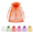 Orange, variant on 50 PCS Organza Bags 4x6 Inches, Small Drawstring Gift Bags for Jewelry, Candy, Soap, Earrings, Mesh Favor Pouches for Halloween, Easter, Wedding, Party Supplies