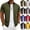 #03 Army Green, variant on Men's Lightweight Athletic Jackets Short Sleeve Zip Up Stand Collar Baseball Varsity Coat Sporty Outerwear for Gym Casual Daily Wear,L,Yellow