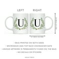 thumbnail image 5 of Koyal Wholesale Ceramic Coffee Mug, Garden Green Monogram Initial Letter U, 5 of 5