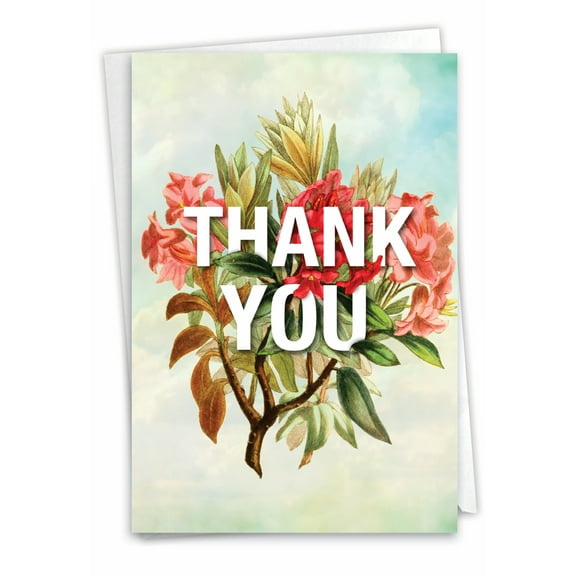1 Thank You Card with Envelope - Timely Thanks C9340TYB