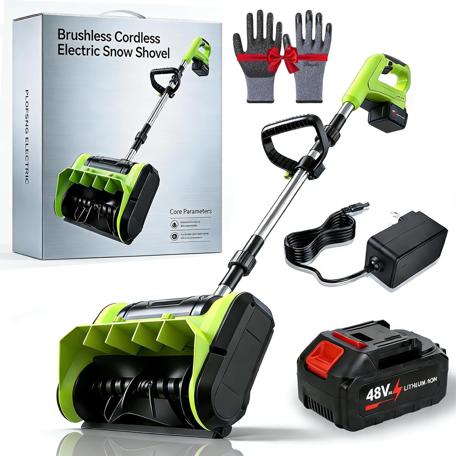 Snow Joe ION15SB-LT 40V 2.5 Ah Cordless Lithium-Ion 15 in. Single