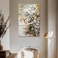 thumbnail image 3 of Elephant Stock Earth Melodies Wall Art - Vertical Multi Panel Canvas - Hallway Wall Decor - Abstract Multi Panel - White And Gray Decor By Mara Galvao - 42" x 65", 3 of 8