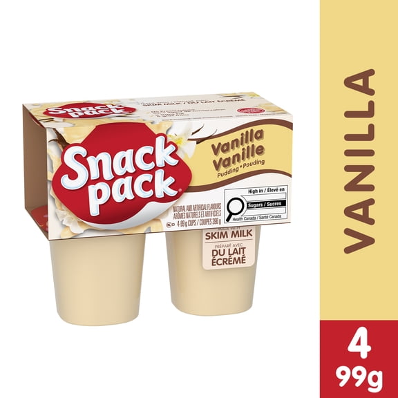 Coupes de pouding à la vanille de Snack Pack ®