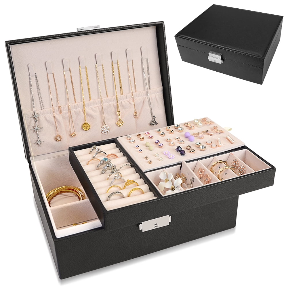 Jewelry Box Elegant and Refined Travel Jewelry Organizer for Rings ...