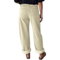 thumbnail image 4 of CUKOLSXA Barrel Pants Women Wide Leg Lounge Palazzo Harem Corduroy Pants Casual Trousers with Pockets, Khaki, 4 of 7
