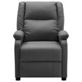 thumbnail image 2 of vidaXL Electric Recliner Chair Anthracite Faux Leather, 2 of 5