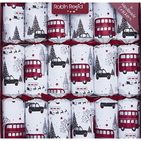 Christmas Cracker Wedding Favours Robin Reed English Holiday Christmas Crackers, Pack of 6 - London Sights ()