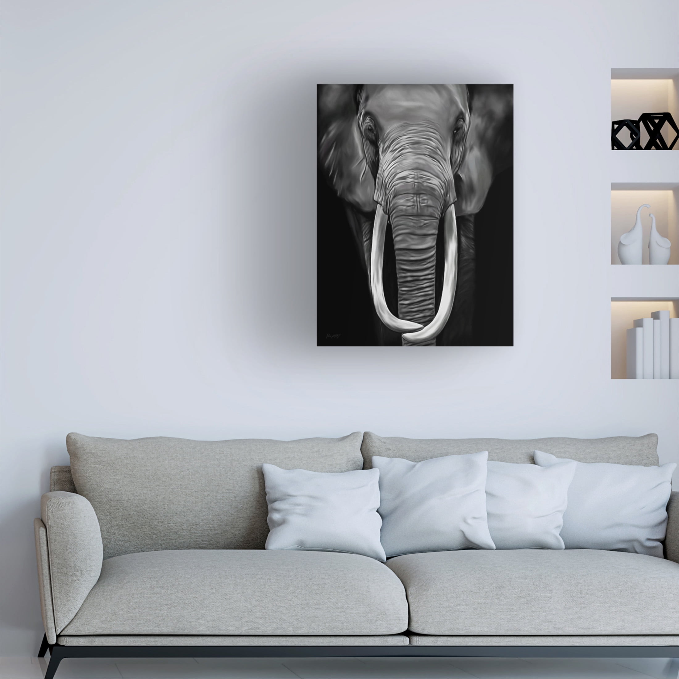 Trademark Fine Art Lord Amihere Loxodonta Canvas Wall Art